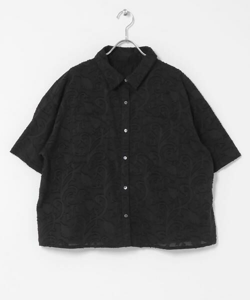 Sonny Label / サニーレーベル シャツ・ブラウス | ボタニカル柄コットンジャガードシャツ | 詳細29