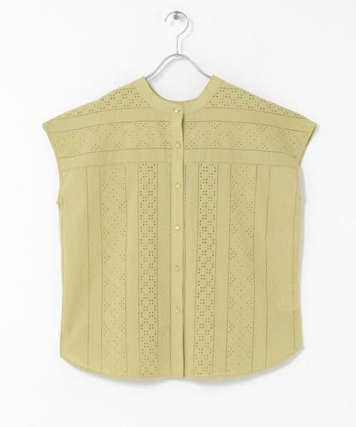 Sonny Label / サニーレーベル シャツ・ブラウス | バンドカラーコットンレースシャツ | 詳細11