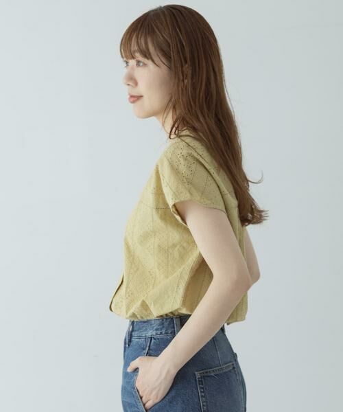 Sonny Label / サニーレーベル シャツ・ブラウス | バンドカラーコットンレースシャツ | 詳細4