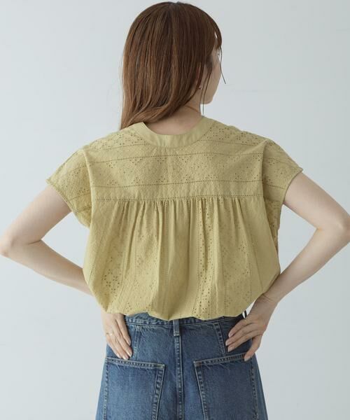 Sonny Label / サニーレーベル シャツ・ブラウス | バンドカラーコットンレースシャツ | 詳細5