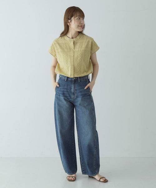 Sonny Label / サニーレーベル シャツ・ブラウス | バンドカラーコットンレースシャツ | 詳細6