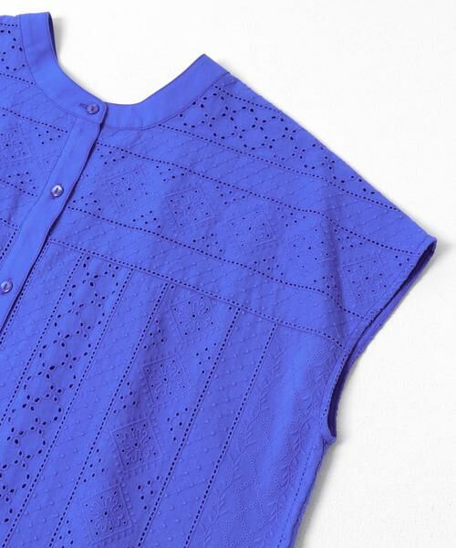 Sonny Label / サニーレーベル シャツ・ブラウス | バンドカラーコットンレースシャツ | 詳細21