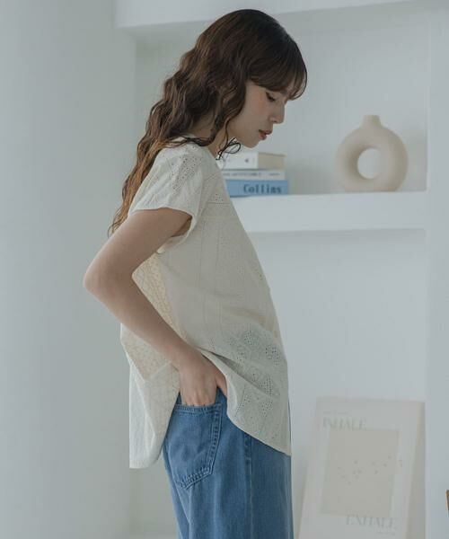 Sonny Label / サニーレーベル シャツ・ブラウス | バンドカラーコットンレースシャツ | 詳細28