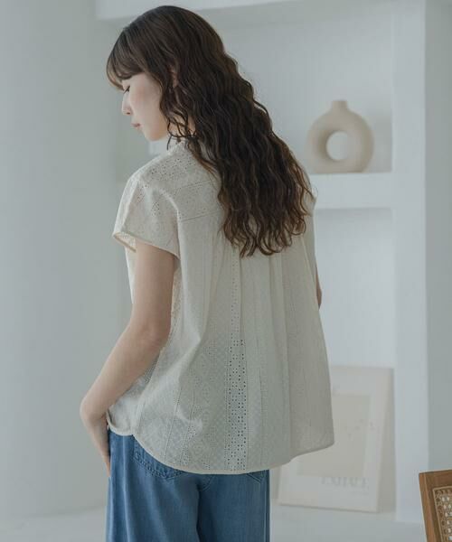 Sonny Label / サニーレーベル シャツ・ブラウス | バンドカラーコットンレースシャツ | 詳細29