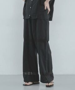 Sonny Label / サニーレーベル その他パンツ | ブロッキングレースコットンイージーパンツ