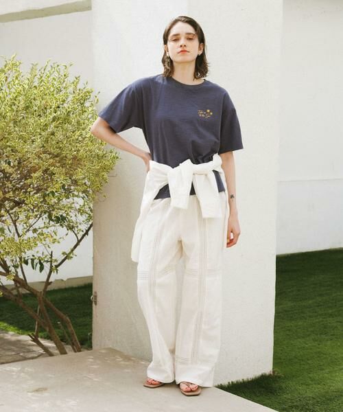 Sonny Label / サニーレーベル その他パンツ | ブロッキングレースコットンイージーパンツ | 詳細5