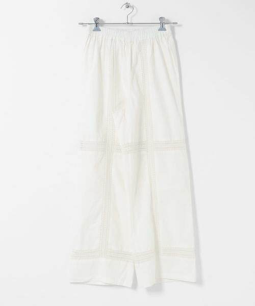 Sonny Label / サニーレーベル その他パンツ | ブロッキングレースコットンイージーパンツ | 詳細7