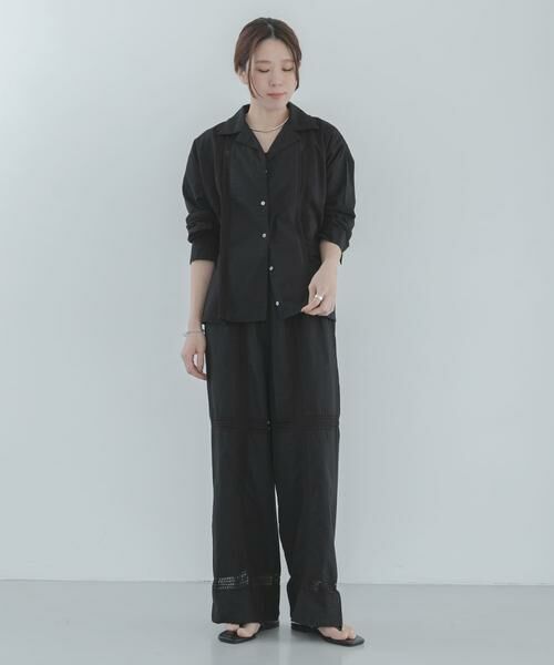 Sonny Label / サニーレーベル その他パンツ | ブロッキングレースコットンイージーパンツ | 詳細13