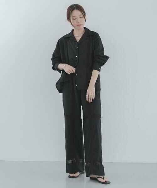 Sonny Label / サニーレーベル その他パンツ | ブロッキングレースコットンイージーパンツ | 詳細15