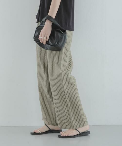 Sonny Label / サニーレーベル その他パンツ | ストライプセミワイドイージーパンツ | 詳細2