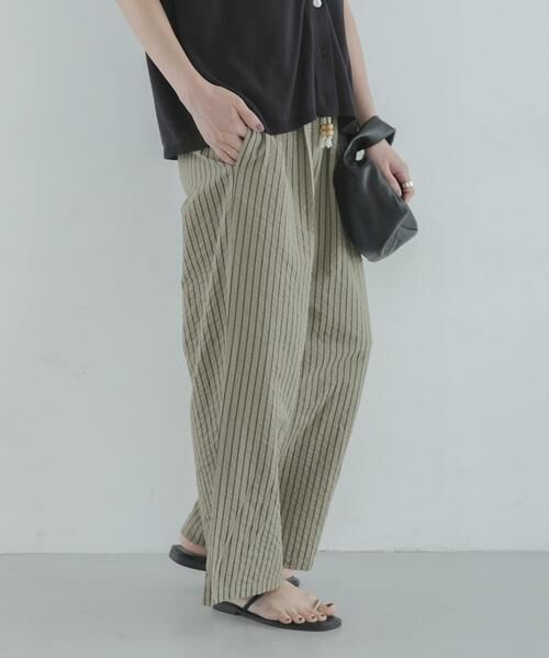 Sonny Label / サニーレーベル その他パンツ | ストライプセミワイドイージーパンツ | 詳細4