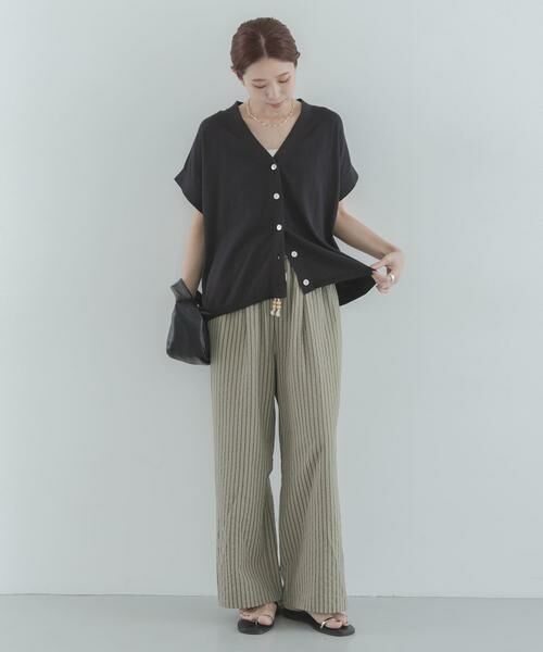 Sonny Label / サニーレーベル その他パンツ | ストライプセミワイドイージーパンツ | 詳細6