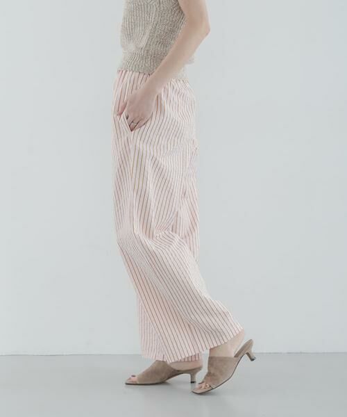 Sonny Label / サニーレーベル その他パンツ | ストライプセミワイドイージーパンツ | 詳細11