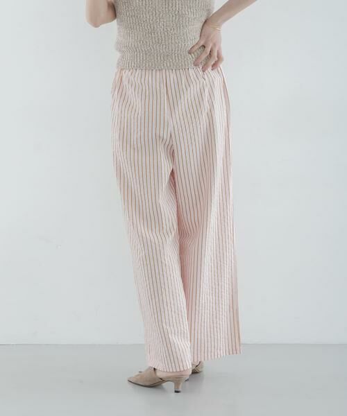 Sonny Label / サニーレーベル その他パンツ | ストライプセミワイドイージーパンツ | 詳細12