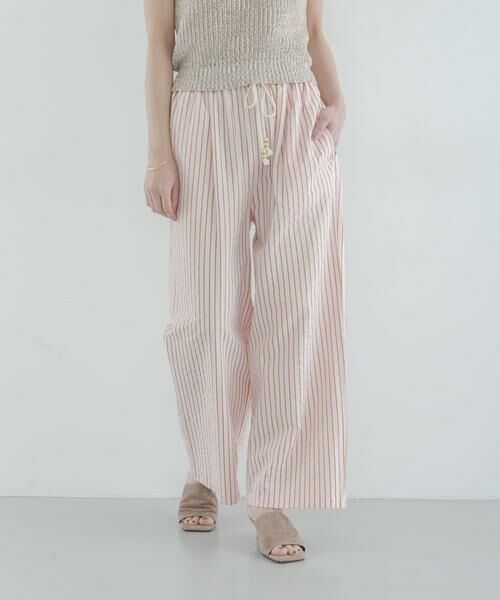 Sonny Label / サニーレーベル その他パンツ | ストライプセミワイドイージーパンツ | 詳細14