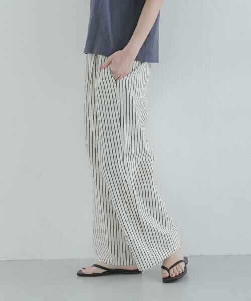 Sonny Label / サニーレーベル その他パンツ | ストライプセミワイドイージーパンツ | 詳細24