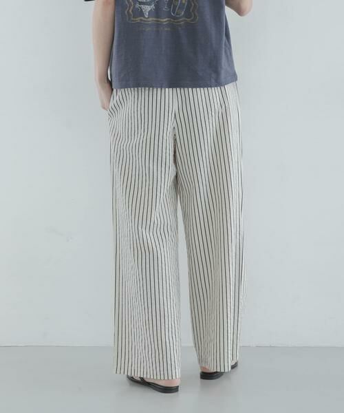 Sonny Label / サニーレーベル その他パンツ | ストライプセミワイドイージーパンツ | 詳細25
