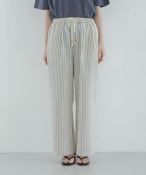 Sonny Label / サニーレーベル その他パンツ | ストライプセミワイドイージーパンツ | 詳細29