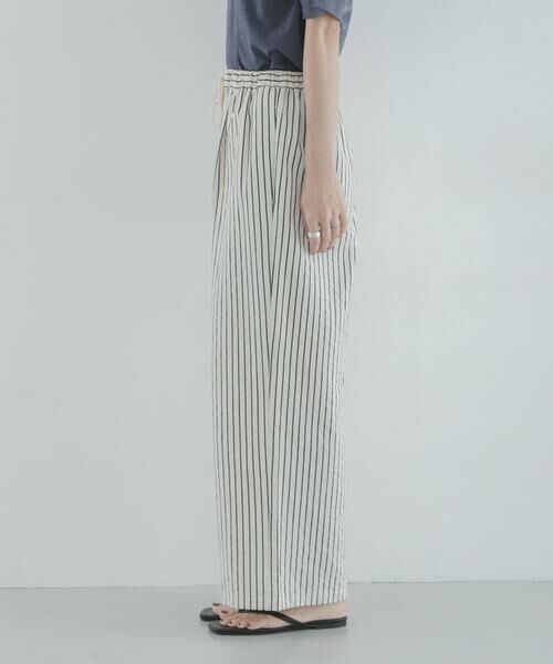 Sonny Label / サニーレーベル その他パンツ | ストライプセミワイドイージーパンツ | 詳細30