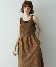 Sonny Label / サニーレーベル ワンピース | サマーチェックシャーリングキャミワンピース