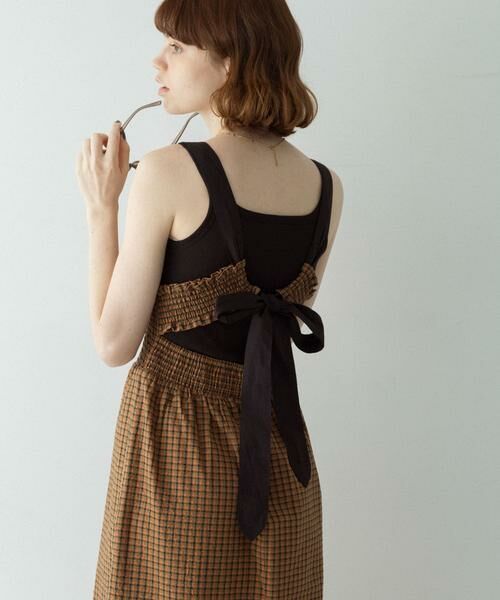Sonny Label / サニーレーベル ワンピース | サマーチェックシャーリングキャミワンピース | 詳細3