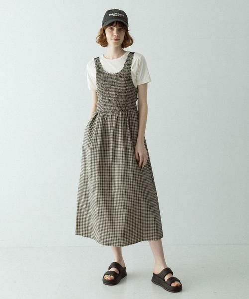 Sonny Label / サニーレーベル ワンピース | サマーチェックシャーリングキャミワンピース | 詳細14