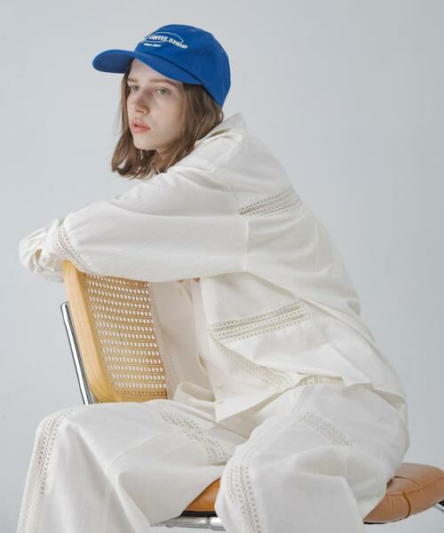 Sonny Label / サニーレーベル その他アウター | ブロッキングレースコットンシャツジャケット | 詳細1