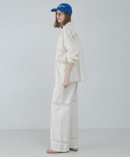 Sonny Label / サニーレーベル その他アウター | ブロッキングレースコットンシャツジャケット | 詳細7