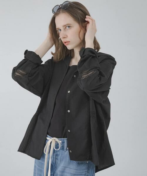 Sonny Label / サニーレーベル その他アウター | ブロッキングレースコットンシャツジャケット | 詳細12