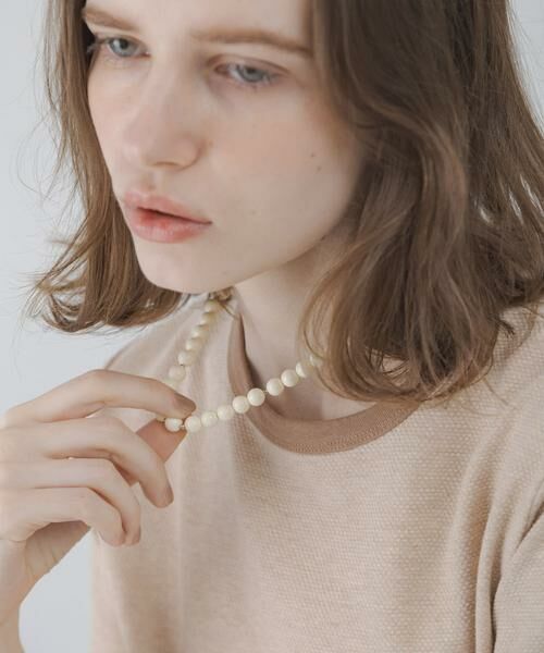 Sonny Label / サニーレーベル ネックレス・ペンダント・チョーカー | カラービーズネックレス（オフホワイト）