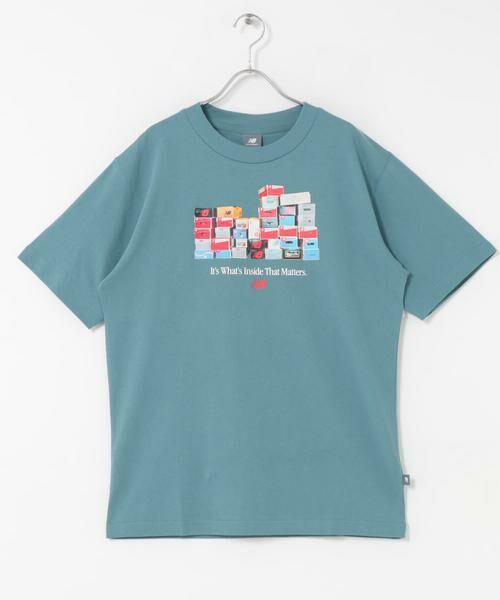 Sonny Label / サニーレーベル Tシャツ | NEW BALANCE　ボックスTシャツ（ブルー系その他）