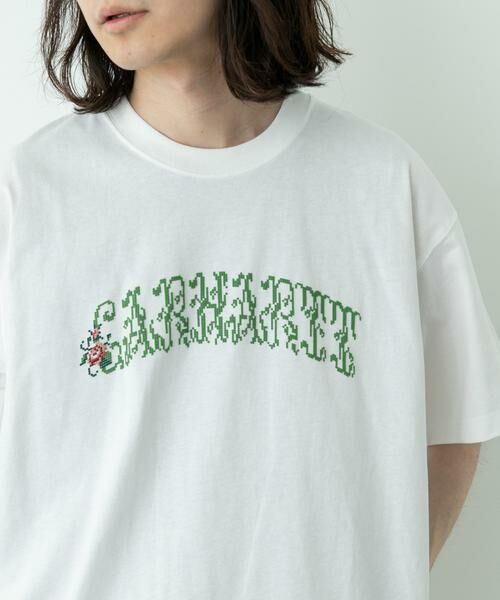 Sonny Label / サニーレーベル Tシャツ | CARHARTT　SHORT-SLEEVE MONOGRAM T-SHIRTS（ホワイト）