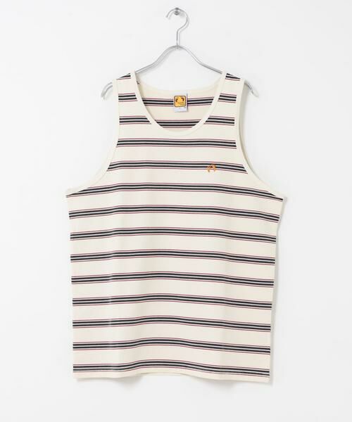 Sonny Label / サニーレーベル タンクトップ | HANG TEN　LA HOJJA BORDER TANK（ホワイト系その他）