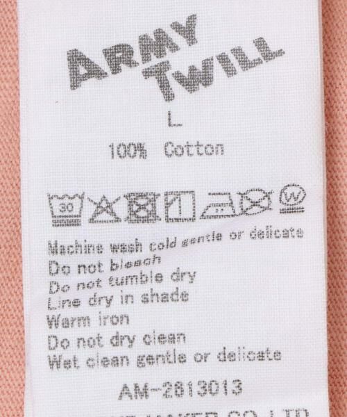 Sonny Label / サニーレーベル Tシャツ | ARMY TWILL　PRINT HSTEE TAG | 詳細5