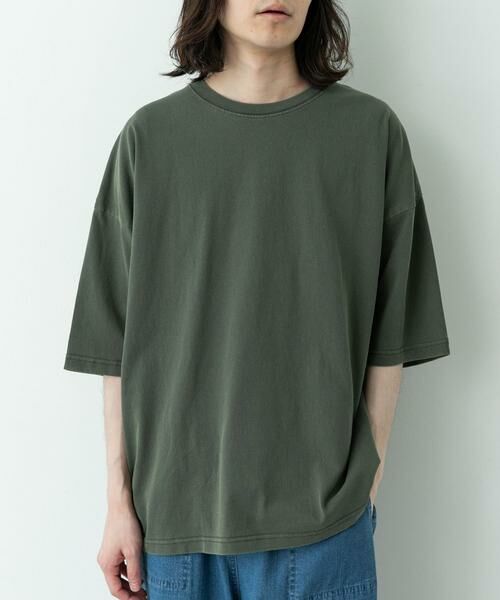 Sonny Label / サニーレーベル Tシャツ | SHELTECH　WIDE T-SHIRTS（カーキ）