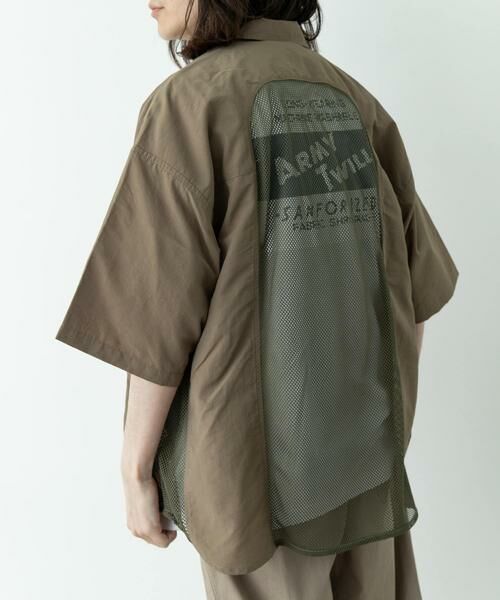 Sonny Label / サニーレーベル シャツ・ブラウス | ARMY TWILL　NYLON OX MESH SHIRTS | 詳細3
