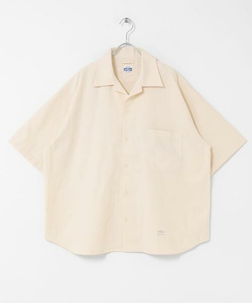 Sonny Label / サニーレーベル シャツ・ブラウス | ARMY TWILL　COTTON LINEN HS SHIRTS（ホワイト系その他）