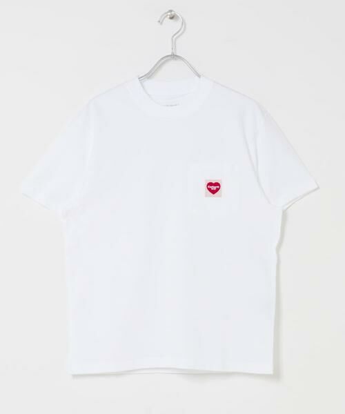 Sonny Label / サニーレーベル Tシャツ | CARHARTT　SHORT-SLEEVE POCKET HEART T-SHIRTS（ホワイト）