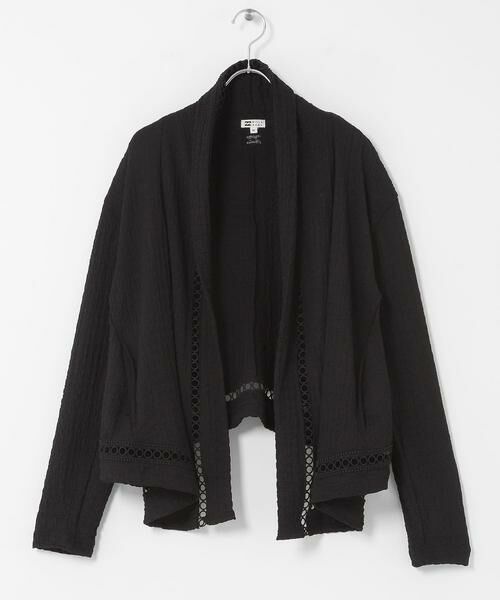 Sonny Label / サニーレーベル カーディガン・ボレロ | BILLABONG　UTILITY SHIRRING CARDIGAN（ブラック）