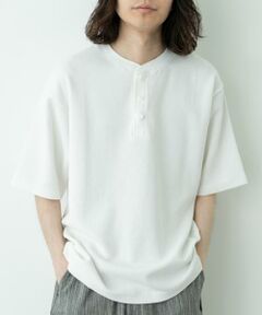 Sonny Label / サニーレーベル Tシャツ | ワッフルヘンリーネックTシャツ