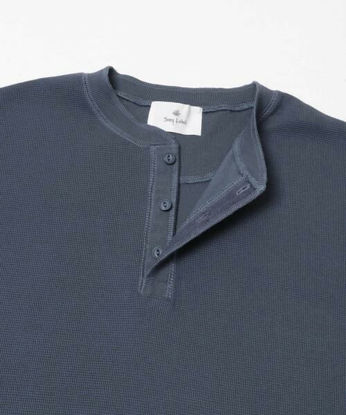 Sonny Label / サニーレーベル Tシャツ | ワッフルヘンリーネックTシャツ | 詳細15