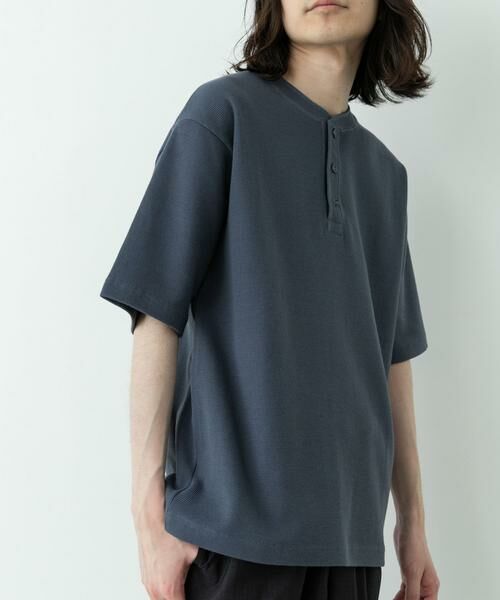 Sonny Label / サニーレーベル Tシャツ | ワッフルヘンリーネックTシャツ | 詳細3