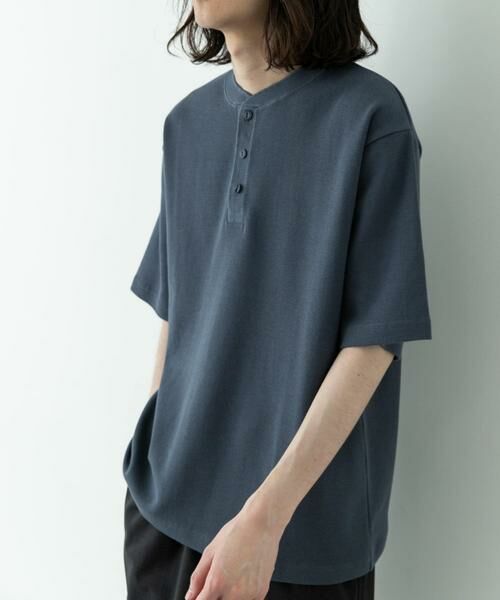 Sonny Label / サニーレーベル Tシャツ | ワッフルヘンリーネックTシャツ | 詳細4
