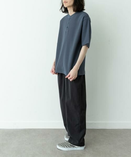 Sonny Label / サニーレーベル Tシャツ | ワッフルヘンリーネックTシャツ | 詳細6