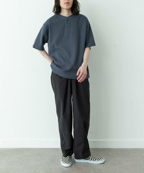 Sonny Label / サニーレーベル Tシャツ | ワッフルヘンリーネックTシャツ | 詳細7