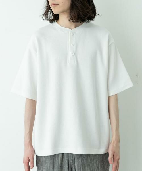 Sonny Label / サニーレーベル Tシャツ | ワッフルヘンリーネックTシャツ | 詳細21