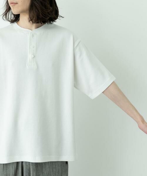 Sonny Label / サニーレーベル Tシャツ | ワッフルヘンリーネックTシャツ | 詳細24