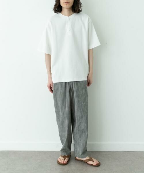 Sonny Label / サニーレーベル Tシャツ | ワッフルヘンリーネックTシャツ | 詳細18