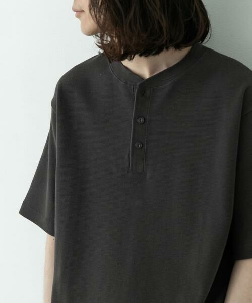 Sonny Label / サニーレーベル Tシャツ | ワッフルヘンリーネックTシャツ | 詳細28