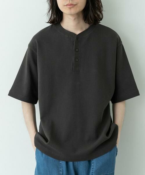 Sonny Label / サニーレーベル Tシャツ | ワッフルヘンリーネックTシャツ | 詳細30